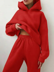 Winter Hoodie Sweat Sets - Women's Comfortable Tracksuit