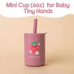 Baby Silicone Sippy Cup - Spill-Proof & Leakproof for Easy Baby Learning