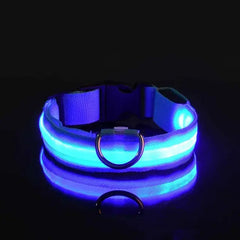 Flashing Glow Dog Collar - LED Safety for Night Walks