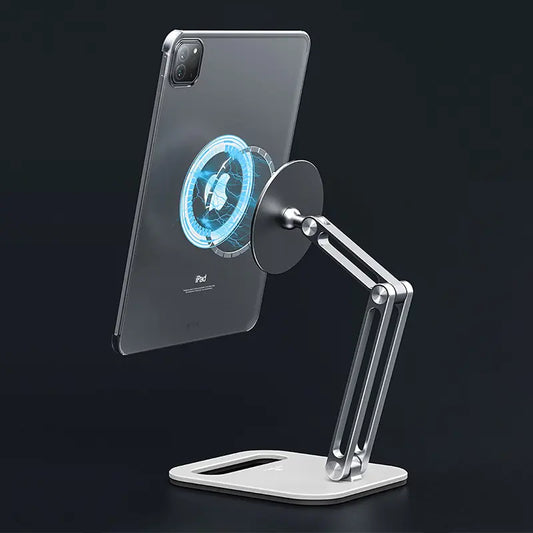 Magnetic Tablet Metal Stand Holder - Adjustable & Secure