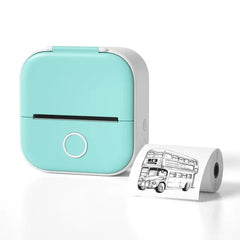 Portable Mini Thermal Label Printer - Compact & Efficient