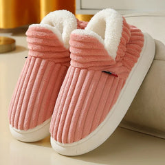 Warm Fur Slippers - Cozy Unisex Memory Foam Footwear