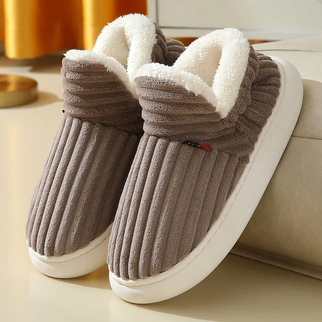 Warm Fur Slippers - Cozy Unisex Memory Foam Footwear