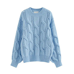 Women's Knitted Pullover Sweaters - Fashionable Mock Neck Tops