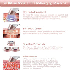 Anti-Aging HIFU, EMS & Microcurrent Device - Ultimate Facial Rejuvenation