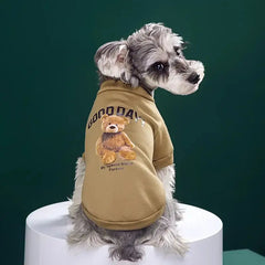 Bear Embrace Pullover - Cozy Dog Jacket for Winter Warmth