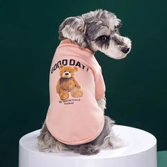 Bear Embrace Pullover - Cozy Dog Jacket for Winter Warmth