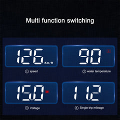 up Display, Car Universal GPS HUD, Speedometer, Black, for All Vehicles