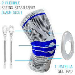 Ergonomic Knee Pads with Silicone Gel - High Support