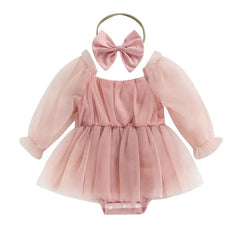 Baby Girl Fairy Princess Party Romper Dress