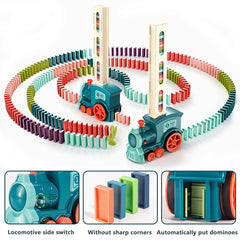 Kids Automatic Domino Train – Fun Electric Train Set for Creative Play