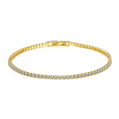 Zircon Tennis Bracelet - Elegant Gold Tennis Bracelet for Women