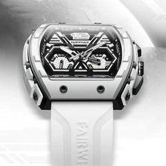 Multi-Hand Chronograph Rubber Strap Watch