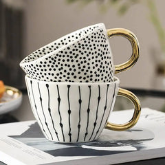 Hand Painted Ceramic Mugs - Artisan Coffee Cups