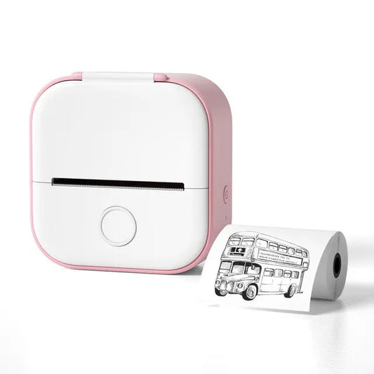 Portable Mini Thermal Label Printer - Compact & Efficient