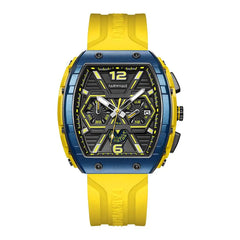 Multi-Hand Chronograph Rubber Strap Watch