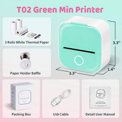 Portable Mini Thermal Label Printer - Compact & Efficient