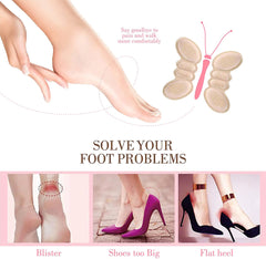 Heel Cushion Pads - Anti-Slip Shoe Inserts for Comfort