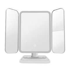 Smart Tri LED Makeup Mirror - Illuminated Tri-Fold Vanity Mirror