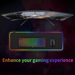 Gamer LED Mouse Pad - Waterproof & RGB Backlit