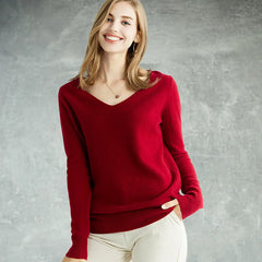 Women's Knitted Pullover Sweaters - Fashionable Mock Neck Tops