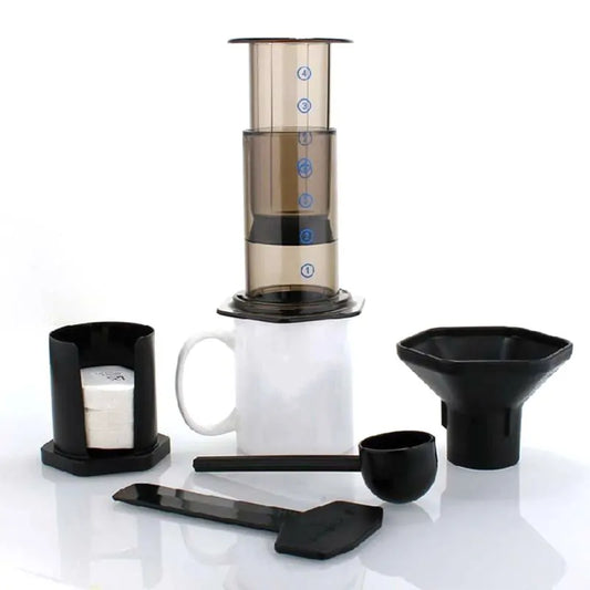 Portable Glass Espresso Maker Filter - Compact Design