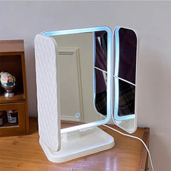 Smart Tri LED Makeup Mirror - Illuminated Tri-Fold Vanity Mirror