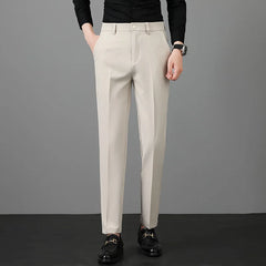 Men's Casual Pants Korean Style - Slim Fit Ankle-Length