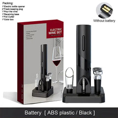 One-click Electric Wine Opener - Corkscrew with Foil Cutter