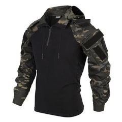 Combat Tactical Shirt - Camo & Hooded