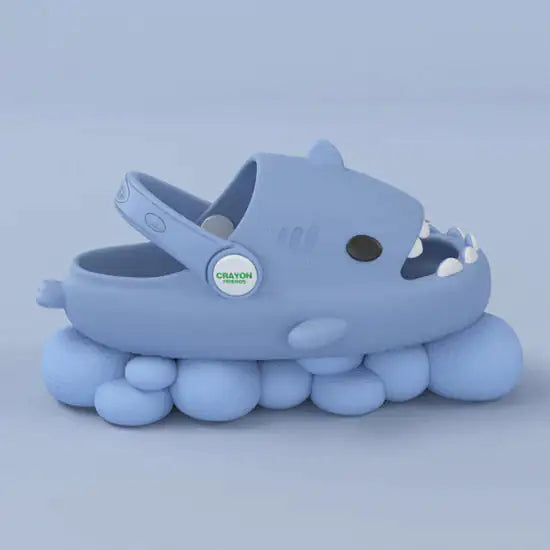 ComfySharks Kids Slippers with Strap - Cute & Lightweight Anti-Slip Shoes