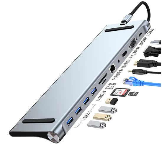 LapStation™ Pro: 11-in-1 USB-C Docking Station - Top Choice