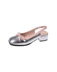 Raised Ballerina Pumps - Stylish Summer Slip-On Flats