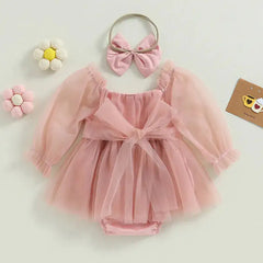 Baby Girl Fairy Princess Party Romper Dress