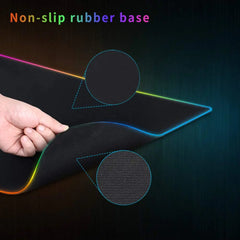 Gamer LED Mouse Pad - Waterproof & RGB Backlit