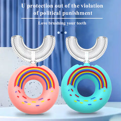 Silicone Baby U-Shaped Toothbrush - Easy & Effective Cleaning for Kids