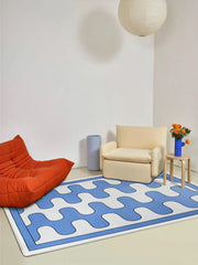 Checkerboard Fluffy Rug - Luxury & Comfort for Your Living Room