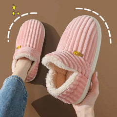 Warm Fur Slippers - Cozy Unisex Memory Foam Footwear