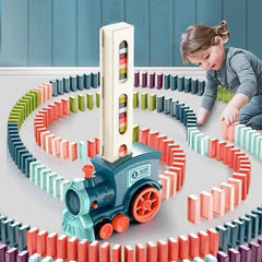 Kids Automatic Domino Train – Fun Electric Train Set for Creative Play