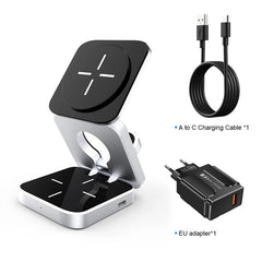 AGPTEK 3-in-1 Wireless Charging Station - Compact & Efficient